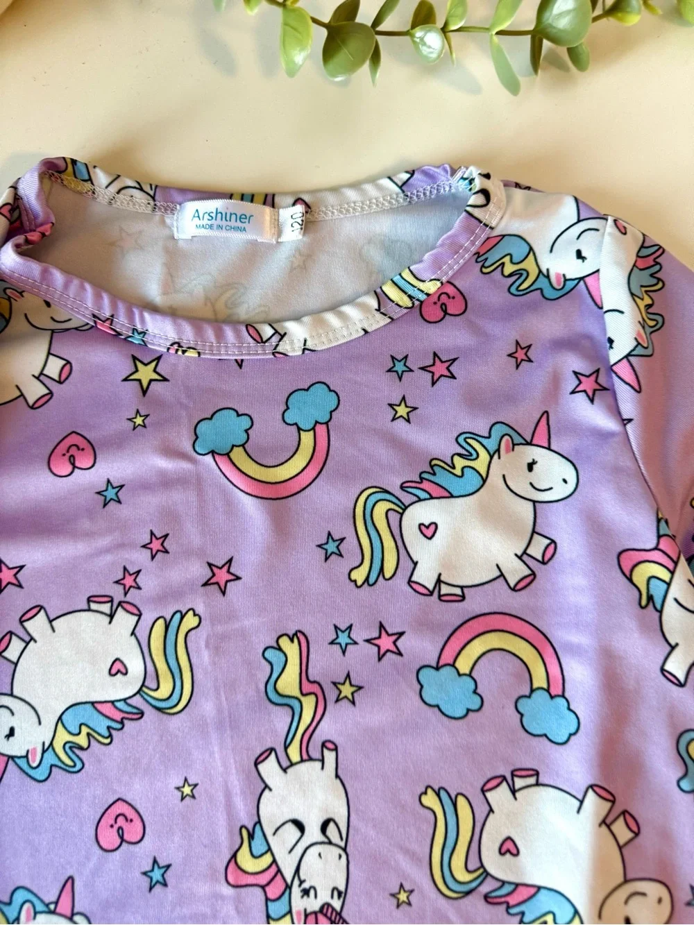 Girls Nightgown Bundle Size 6/7 Unicorn & Ballerina Sleep Dresses Set of 2 - Picture 4 of 14